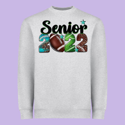 Football Senior 2022 Heavyweight Sweatshirt Designed By Barkaloodesign