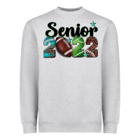 Heather Grey football senior 2022 Heavyweight Sweatshirt - BarkalooDesign