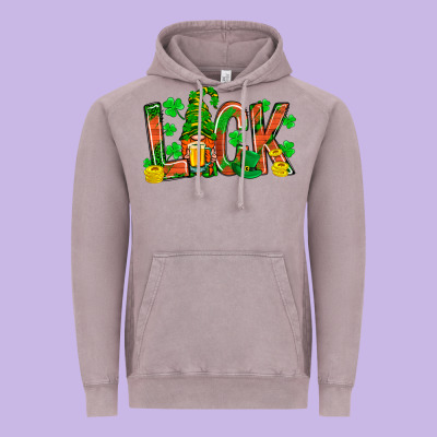 Luck With Gnome And Beer Bbs Vintage Hoodie Designed By Bundleandbundleshop