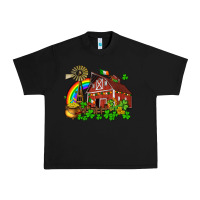 Black St. Patrick's farm with gold Urban Heavy Tee - OliviaCreatesArt