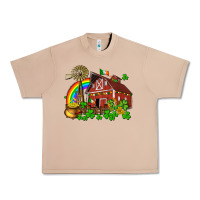 Burro St. Patrick's farm with gold Urban Heavy Tee - OliviaCreatesArt