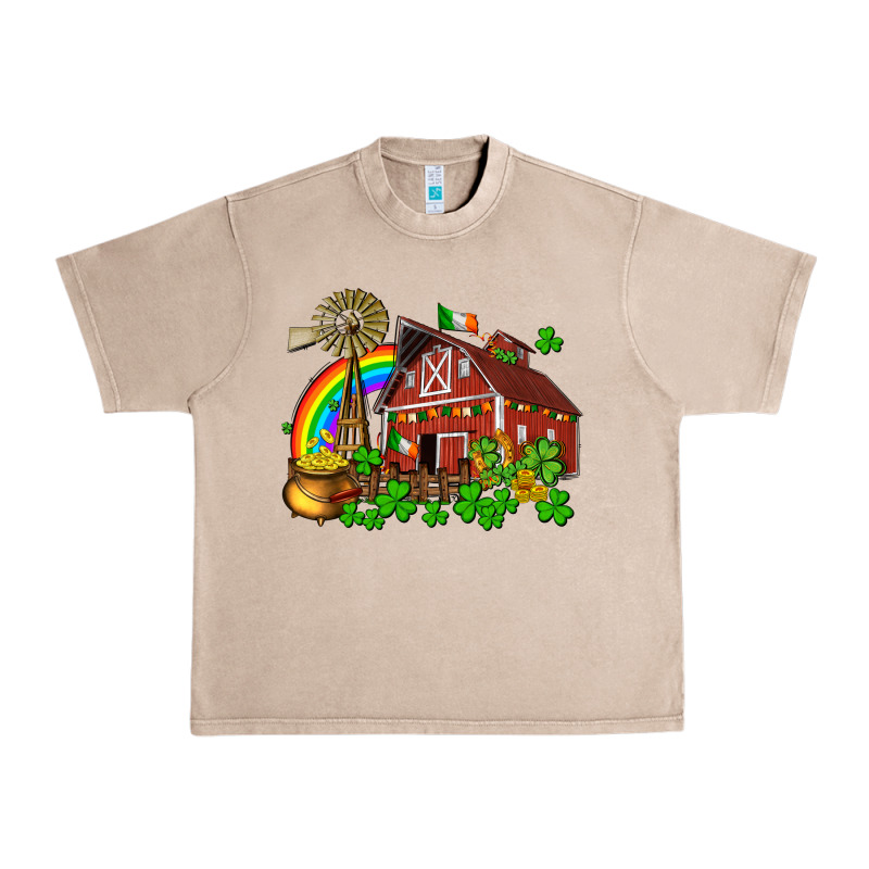 St. Patrick's Farm With Gold Urban Heavy Tee by OliviaCreatesArt | Teevron