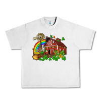 Lunar Rock St. Patrick's farm with gold Urban Heavy Tee - OliviaCreatesArt