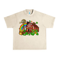 Sandshell St. Patrick's farm with gold Urban Heavy Tee - OliviaCreatesArt