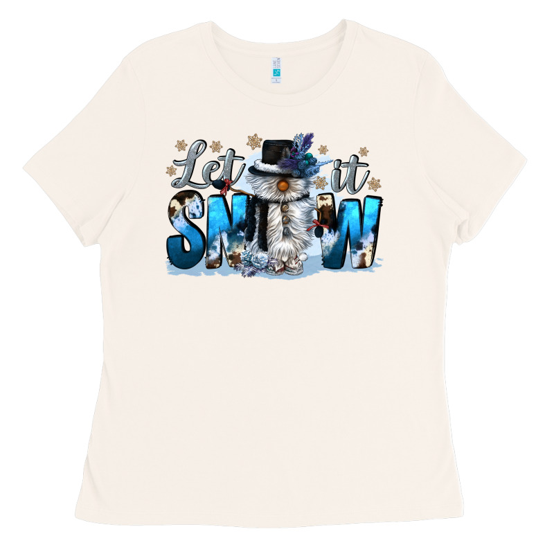 Let It Snow Ladies Tee by CowGirlArtShop | Teevron