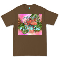 Cacao just a girl who loves flamingo Premium Tee - TumblerDesignByShophia
