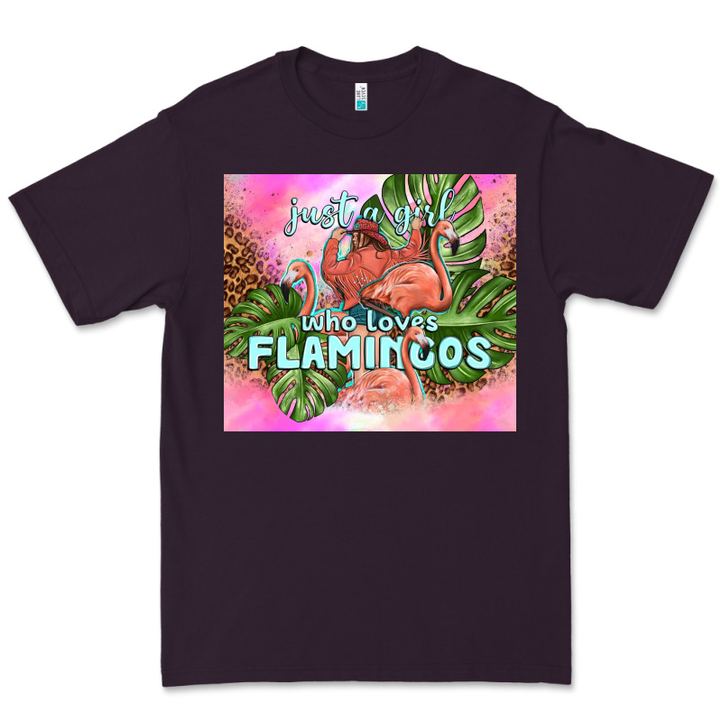 Just A Girl Who Loves Flamingo Premium Tee by TumblerDesignByShophia | Teevron