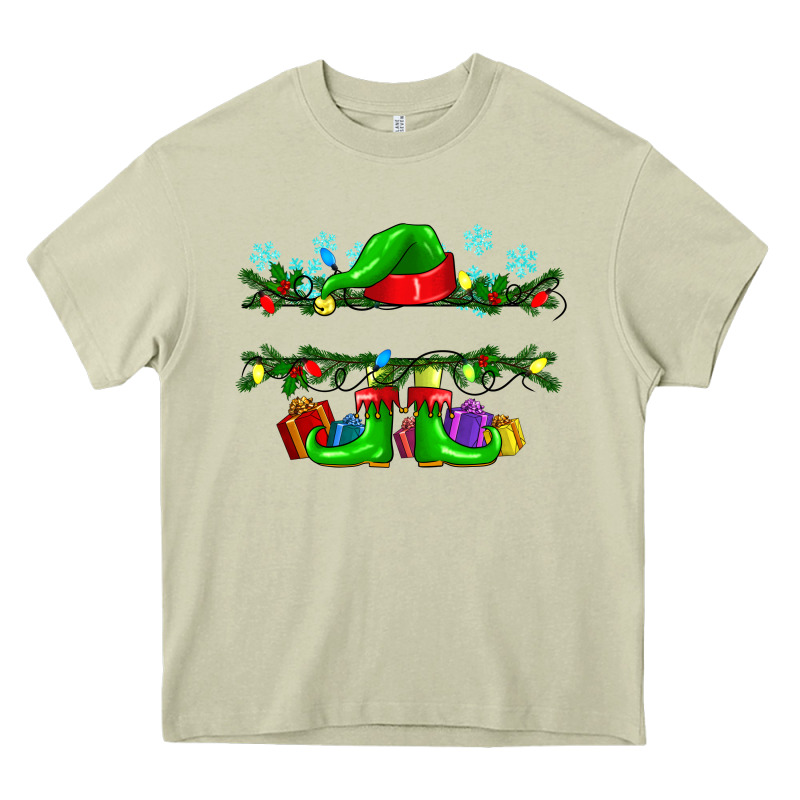Custom Name Christmas Elf Heavy Core Tee by texasbilliewilder | Teevron