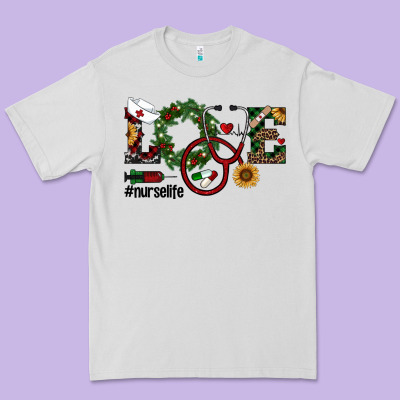 Christmas Love Nurselife Premium Tee Designed By Ranaportraitstore