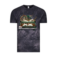Cloud Black cowhide and hunter truck olivia Vintage Tee - OliviaCreatesArt