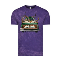 Cloud Purple cowhide and hunter truck olivia Vintage Tee - OliviaCreatesArt