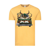Vintage Mustard cowhide and hunter truck olivia Vintage Tee - OliviaCreatesArt