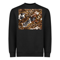 Black leopard and cowhides Heavyweight Sweatshirt - BarkalooDesign