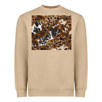 Mushroom leopard and cowhides Heavyweight Sweatshirt - BarkalooDesign
