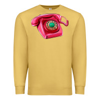 Antique Gold pink telephone Premium Sweatshirt - AdoDesignShop