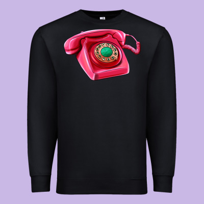 Pink Telephone Premium Sweatshirt Designed By Adodesignshop