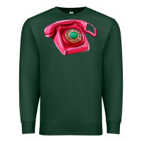 Sports Green pink telephone Premium Sweatshirt - AdoDesignShop