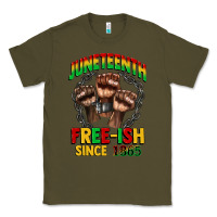 Army Green juneteenth free ish since 1865 Classic Tee - CowGirlArtShop