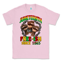 Bubblegum Pink juneteenth free ish since 1865 Classic Tee - CowGirlArtShop