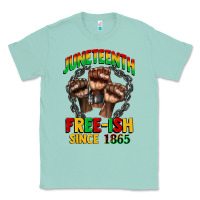 Seafoam juneteenth free ish since 1865 Classic Tee - CowGirlArtShop