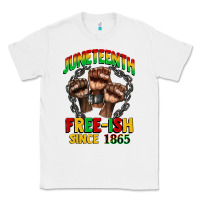 White juneteenth free ish since 1865 Classic Tee - CowGirlArtShop