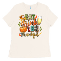Bone eat drink and be thankful Ladies Tee - CowGirlArtShop