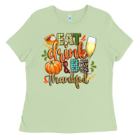 Matcha eat drink and be thankful Ladies Tee - CowGirlArtShop