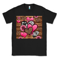 Black valentines day western hearts and sunflowers Classic Tee - Jasminsmagicworld