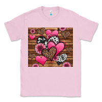 Bubblegum Pink valentines day western hearts and sunflowers Classic Tee - Jasminsmagicworld