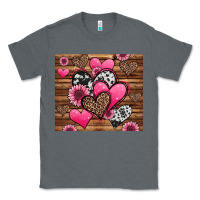 Charcoal Heather valentines day western hearts and sunflowers Classic Tee - Jasminsmagicworld
