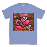Colony Blue valentines day western hearts and sunflowers Classic Tee - Jasminsmagicworld