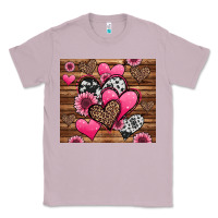 Lilac valentines day western hearts and sunflowers Classic Tee - Jasminsmagicworld