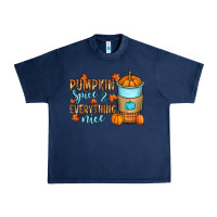 Navy Pumpkin spice and everything nice Urban Heavy Tee - RanaPortraitStore
