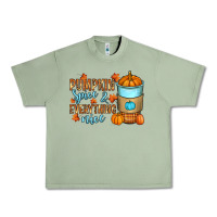 Oil Green Pumpkin spice and everything nice Urban Heavy Tee - RanaPortraitStore