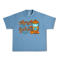 Pebble Blue Pumpkin spice and everything nice Urban Heavy Tee - RanaPortraitStore