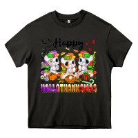 Asphalt happy hallothanksmas unicorns Heavy Core Tee - texasbilliewilder