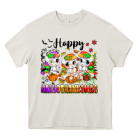 Happy Hallothanksmas Unicorns Heavy Core Tee | Teevron