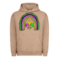Pigment Burro mardi gras fleur de lis rainbow Urban Hoodie - JahusDesignShop