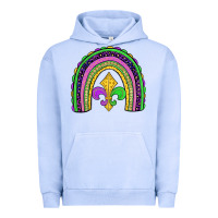 Pigment Grape Ice mardi gras fleur de lis rainbow Urban Hoodie - JahusDesignShop