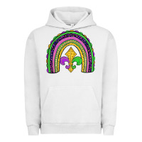 Pigment Lunar Rock mardi gras fleur de lis rainbow Urban Hoodie - JahusDesignShop