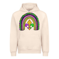 Sandshell mardi gras fleur de lis rainbow Urban Hoodie - JahusDesignShop