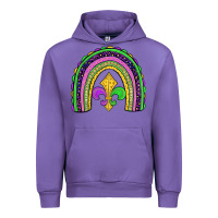 Tulip mardi gras fleur de lis rainbow Urban Hoodie - JahusDesignShop