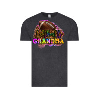 Vintage Black football grandma Vintage Tee - OliviaCreatesArt