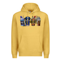 Antique Gold Police Coffee Premium Hoodie - CowhideDigitalArt