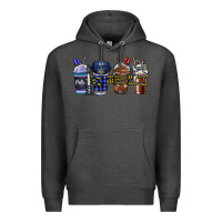Charcoal Heather Police Coffee Premium Hoodie - CowhideDigitalArt