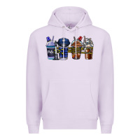 Lilac Police Coffee Premium Hoodie - CowhideDigitalArt