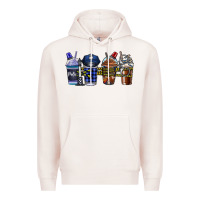 Pale Pink Police Coffee Premium Hoodie - CowhideDigitalArt