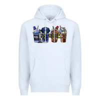 White Police Coffee Premium Hoodie - CowhideDigitalArt