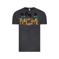 Vintage Black western pug mom Vintage Tee - RanaPortraitStore