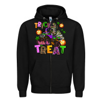 Black trick rawr treat Zipper Hoodie - AdoDesignShop